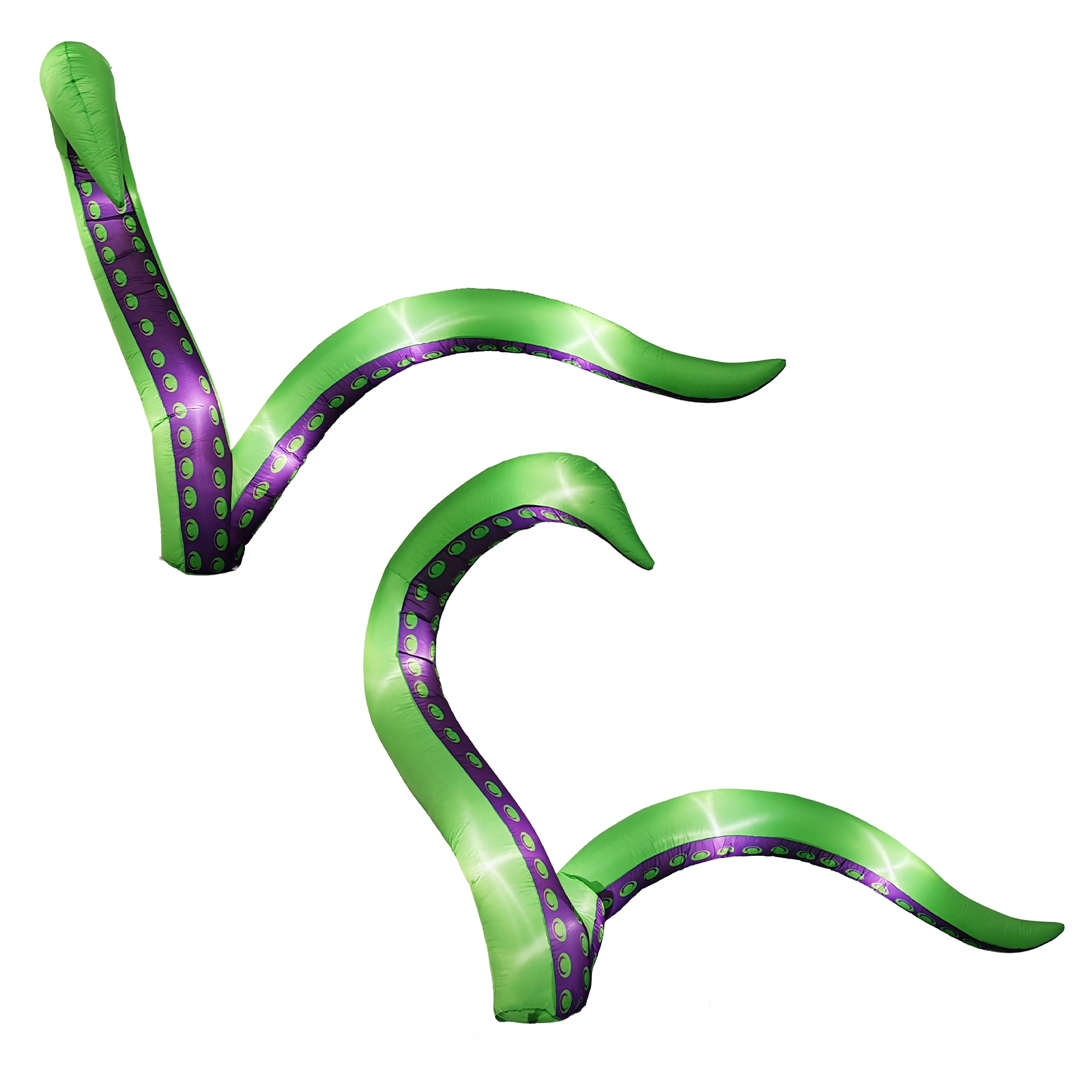 2 Pack Halloween Inflatable Octopus Tentacles Outdoor Decorations, Blow Up Hanging Decoration with Built-in LED Lights, Striking Window Decor for Halloween Party Outdoor Yard Garden Lawn Décor view 14