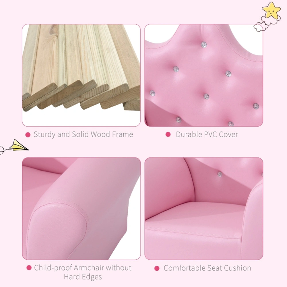 Kids Sofa Set with Footstool - AS Amazon Shipping Prohibited by WalMart view 2
