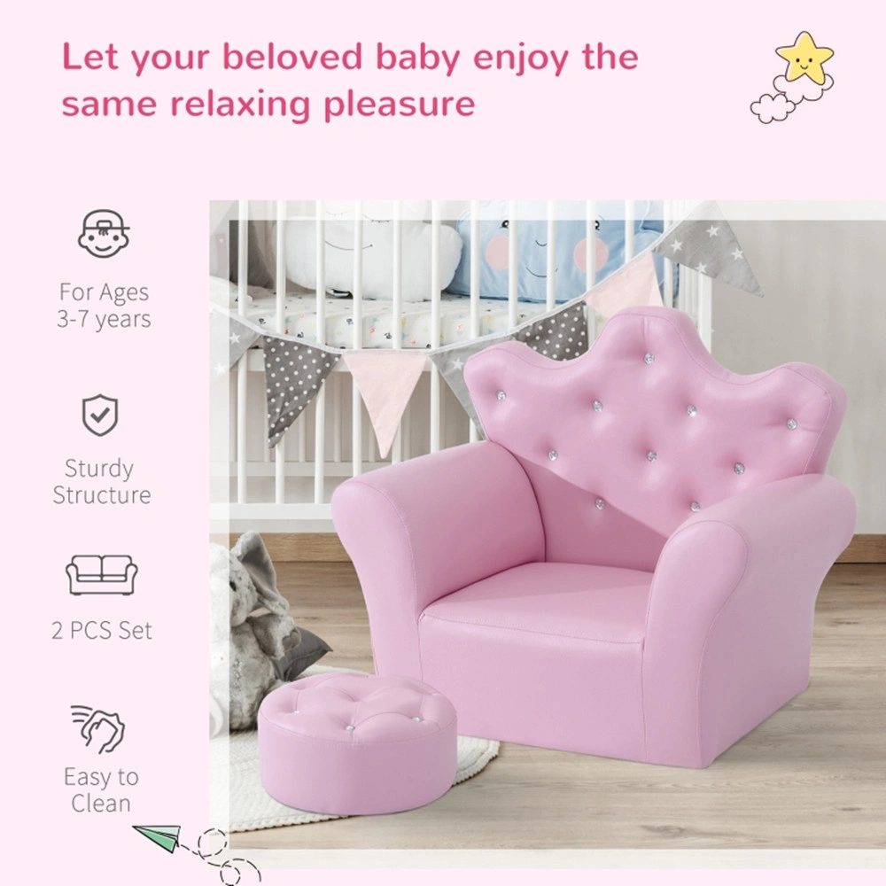 Kids Sofa Set with Footstool - AS Amazon Shipping Prohibited by WalMart view 6