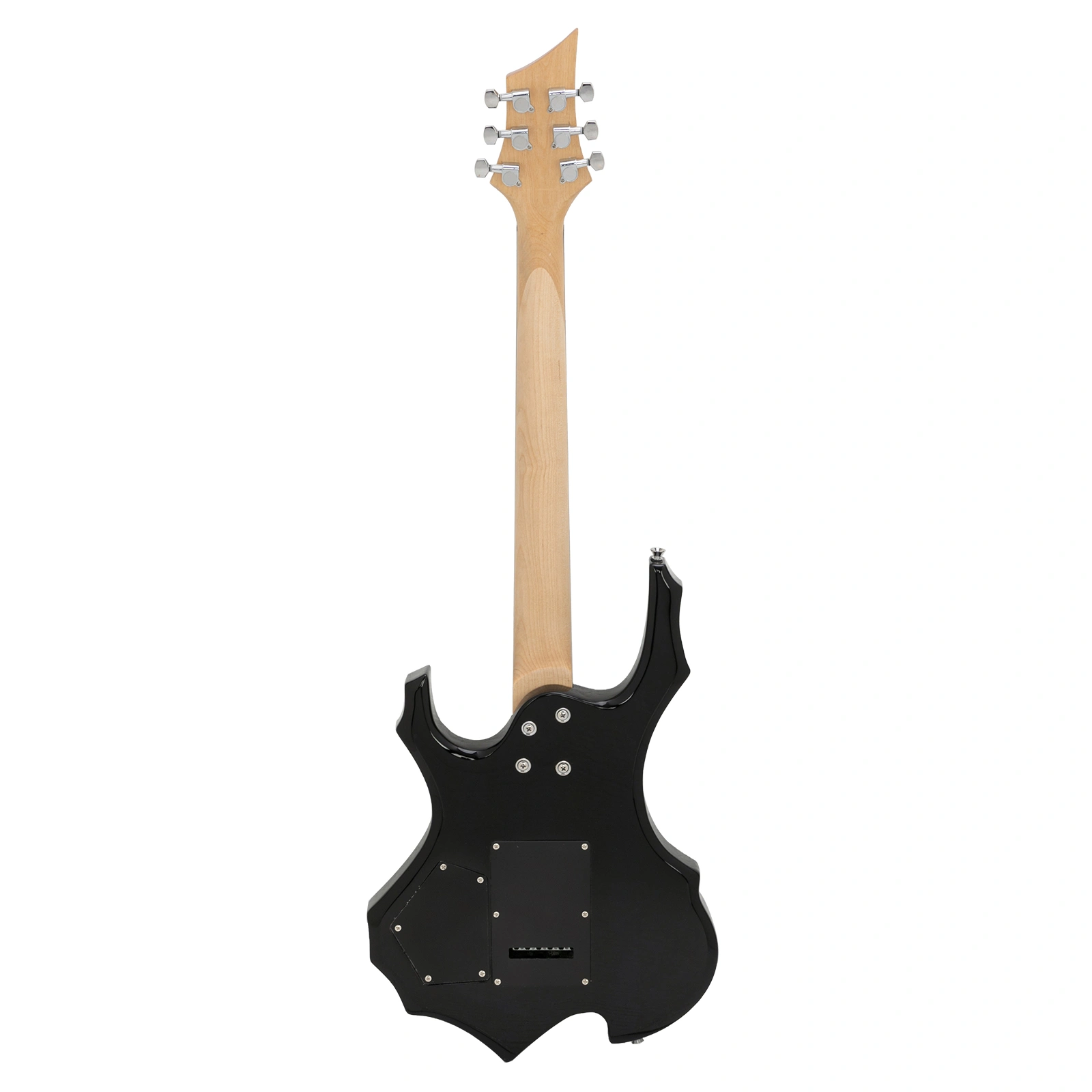 Black Flame Electric Guitar Strap HSH Pickup Shaped Strap w/Picks, Cable & Wrench Tool view 16