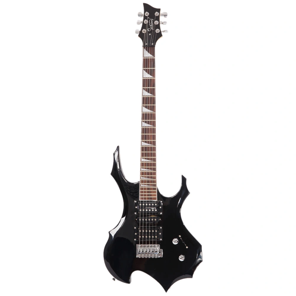 Black Flame Electric Guitar Strap HSH Pickup Shaped Strap w/Picks, Cable & Wrench Tool view 9