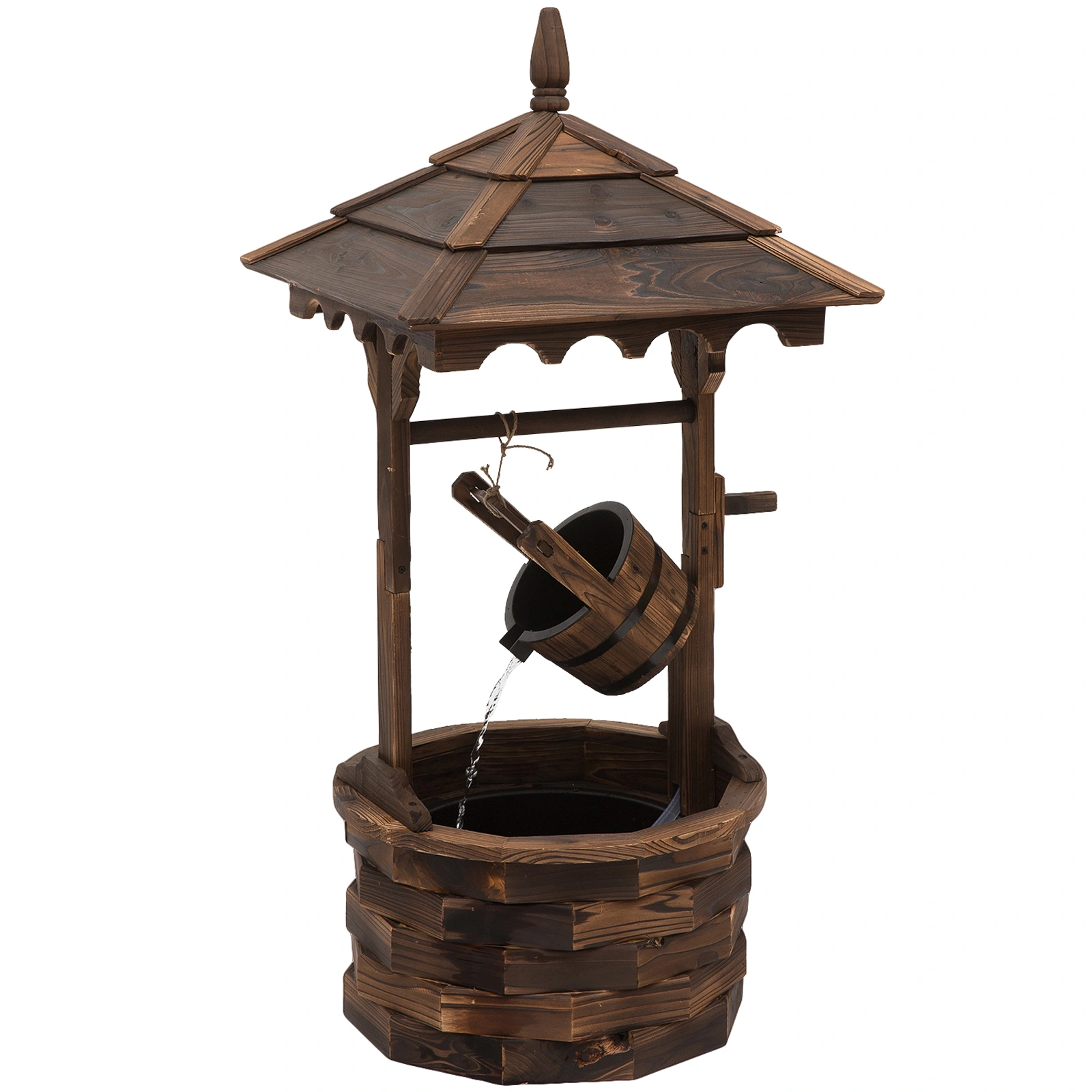 Outdoor Water Fountain for Fish Tank Pond Garden Decoration LED Light, Prohibited by WalMart view 3