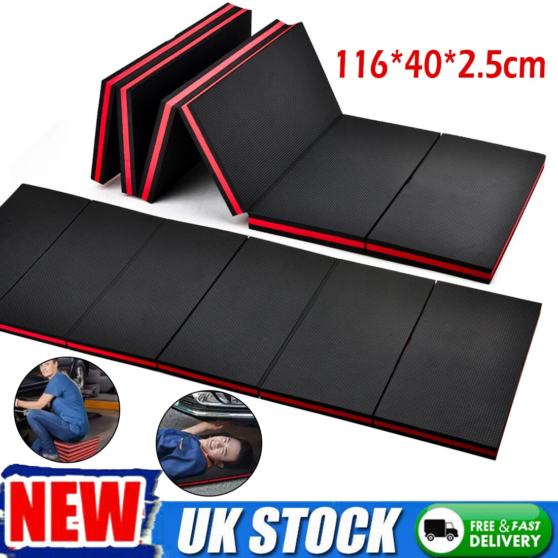 3in1 Mechanics Mat Large Folding Kneeling Work Mat 25mm Thick Foam Garage Floor Protection Workshop view 2