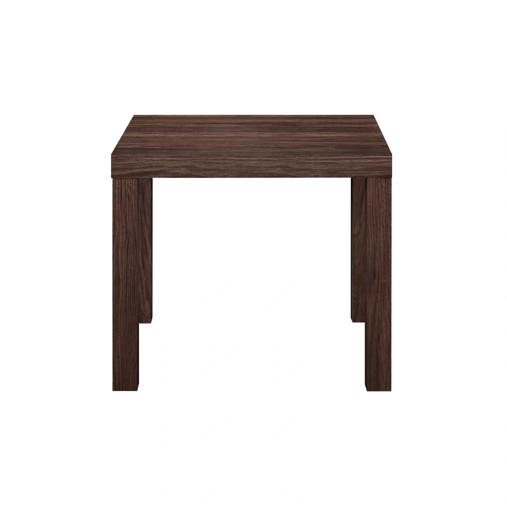 Parsons End Table - Canyon Walnut Finish, Modern Side Table with Solid Wood Frame, Compact Nightstand for Living Room, Bedroom, Small Space view 3