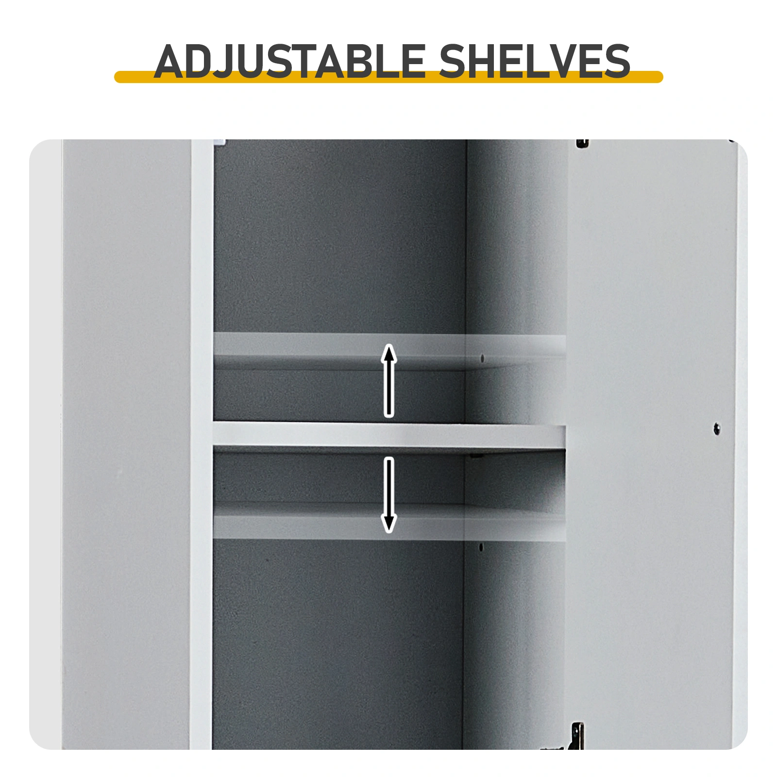 Gray particleboard with melamine veneer and MDF grid vacuum forming, 30*28*170cm, two doors and two shelves, bathroom vanity view 5