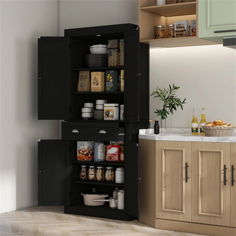 Kitchen & Bathroom Cabinet Storage Organizer - Modern Wall Mounted Shelf Unit for Home Organization view 2