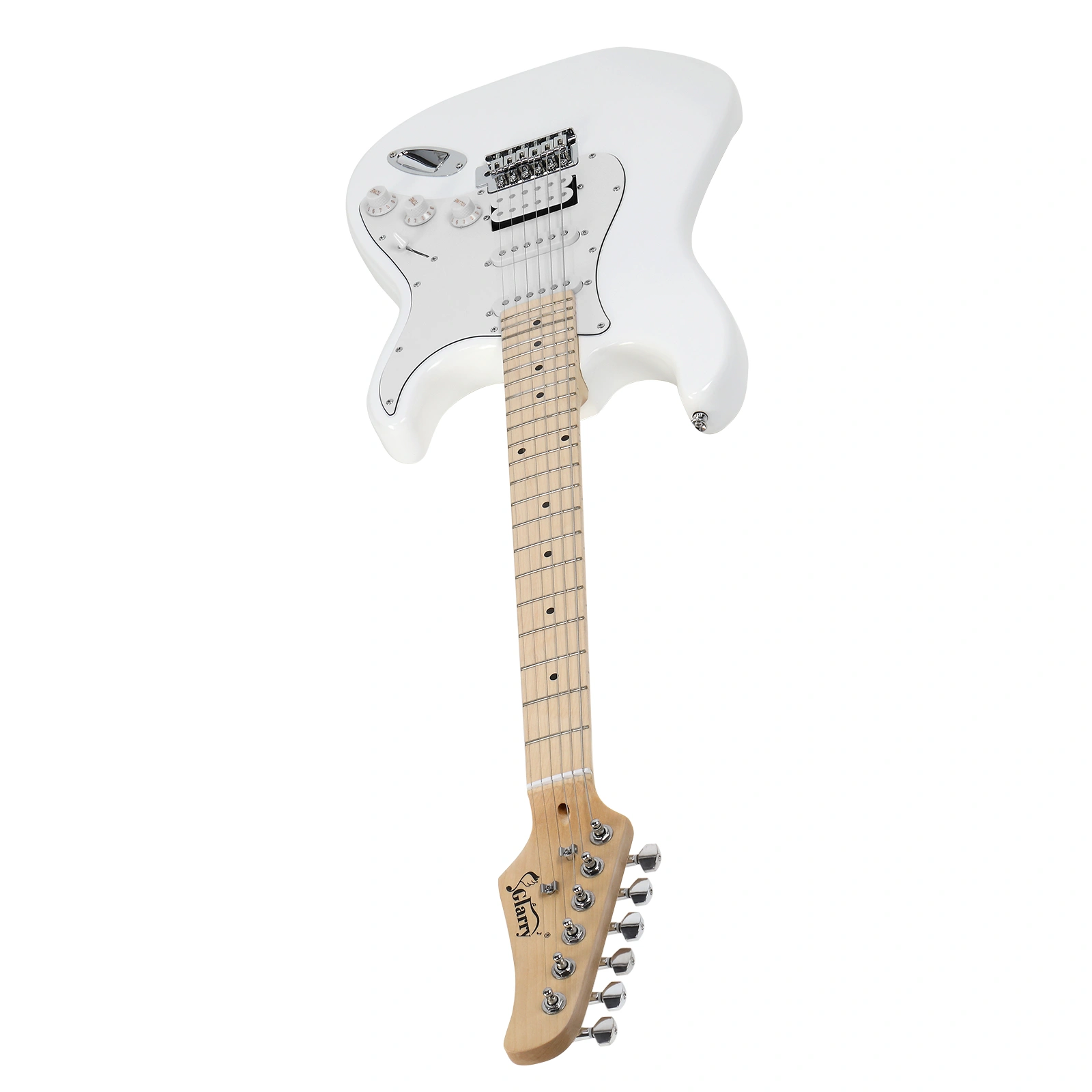 GST Stylish H-S-S Pickup Electric Guitar Kit with 20W AMP Bag Guitar Strap White view 18