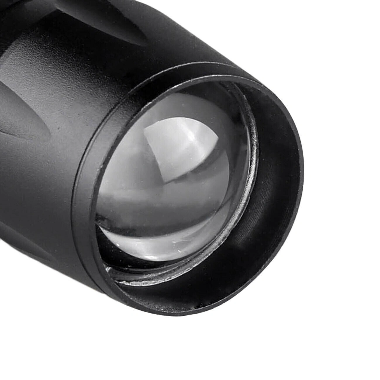 2Pcs Mini Zoomable LED Flashlight USB Rechargeable Camping Hiking Work Light Torch view 5