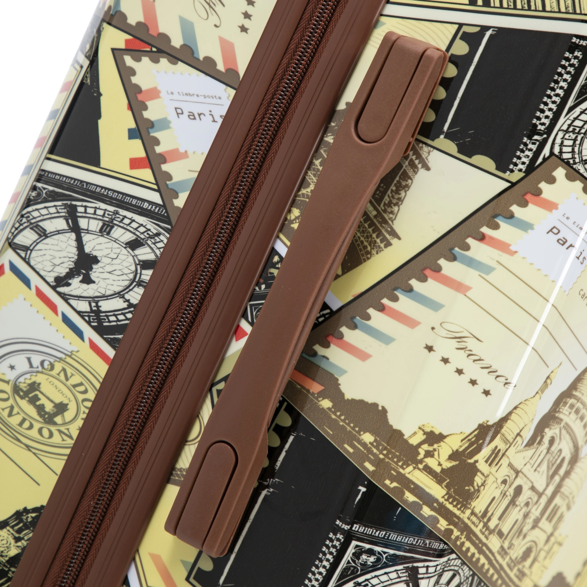 20"/24"/28" 3 pcs/set in PC Spinner Wheel Luggage, Carry on Suitcase, With Printed pattern and Combination Lock (City Stamps) view 15