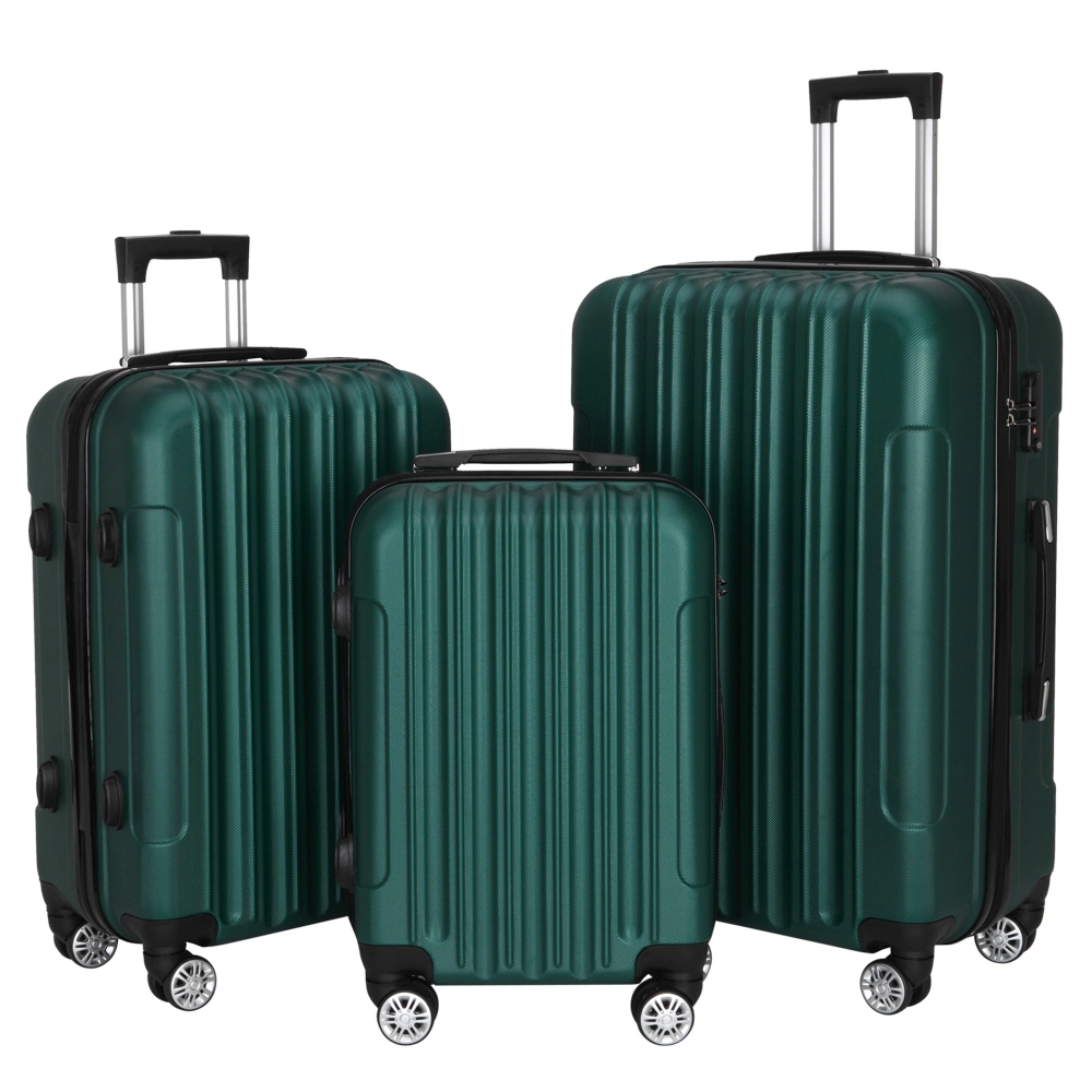 3-in-1 Multifunctional Large Capacity Traveling Storage Suitcase Dark Green view 2