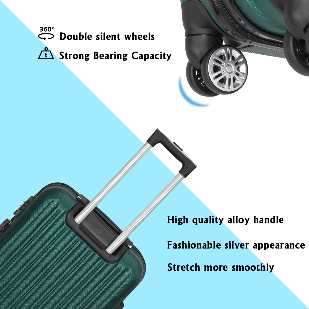 3-in-1 Multifunctional Large Capacity Traveling Storage Suitcase Dark Green view 8
