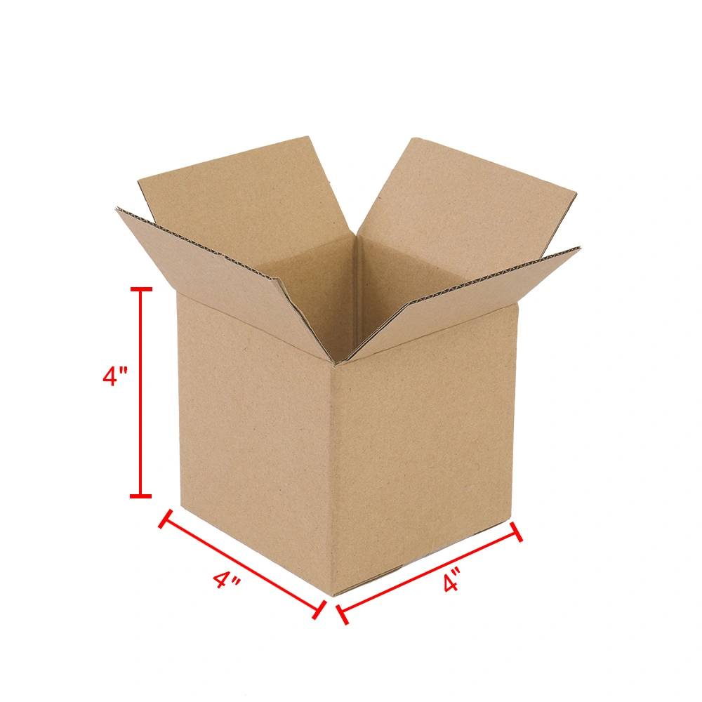 100 Corrugated Paper Boxes 4x4x4"(10*10*10cm)Yellow view 12