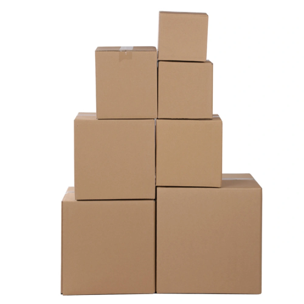 100 Corrugated Paper Boxes 4x4x4"(10*10*10cm)Yellow view 3