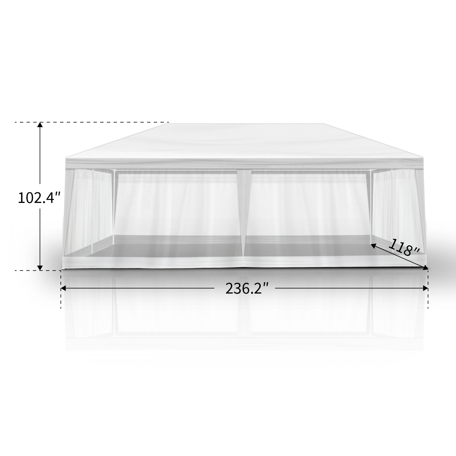 10X20FT Mesh Party Tent view 2