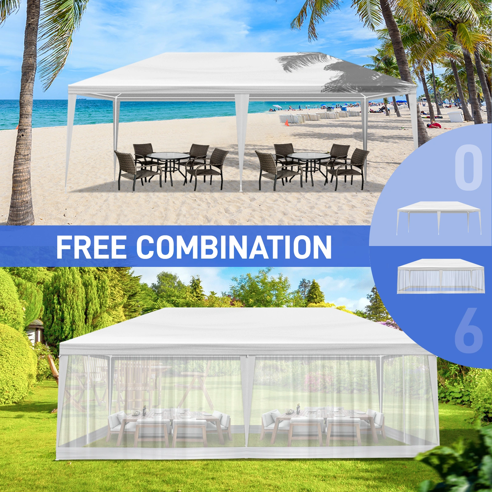 10X20FT Mesh Party Tent view 9