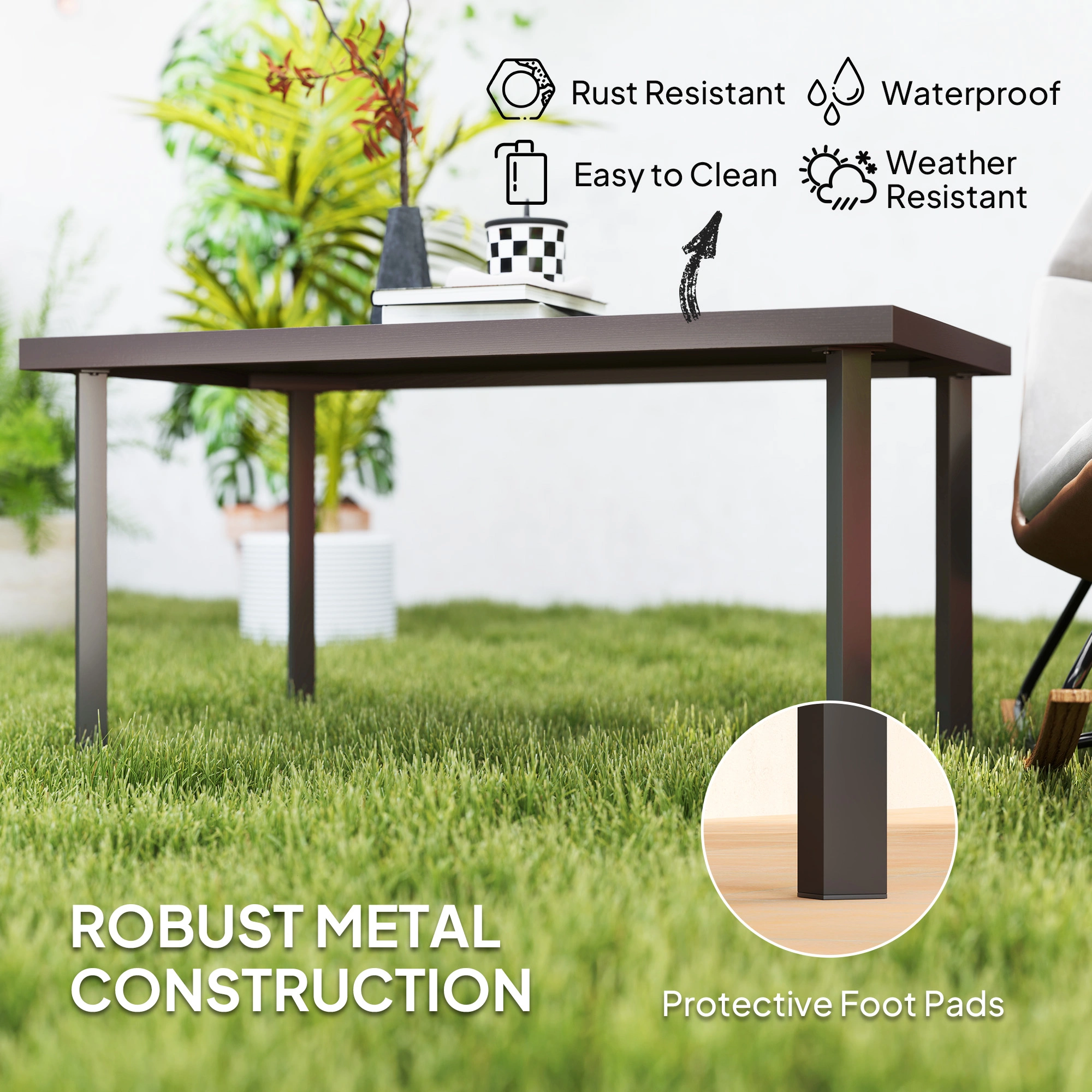 Portable Camping Table with Integrated Sink, Durable Outdoor Dining Table, Foldable Picnic Table for Hiking, RV view 2