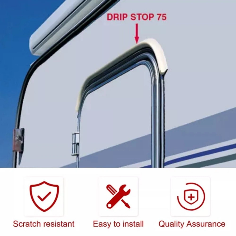 1 2 3 Meter Drip Stop Door Gutter Rain Deflector Caravan Motorhome Camper Van-1M view 4