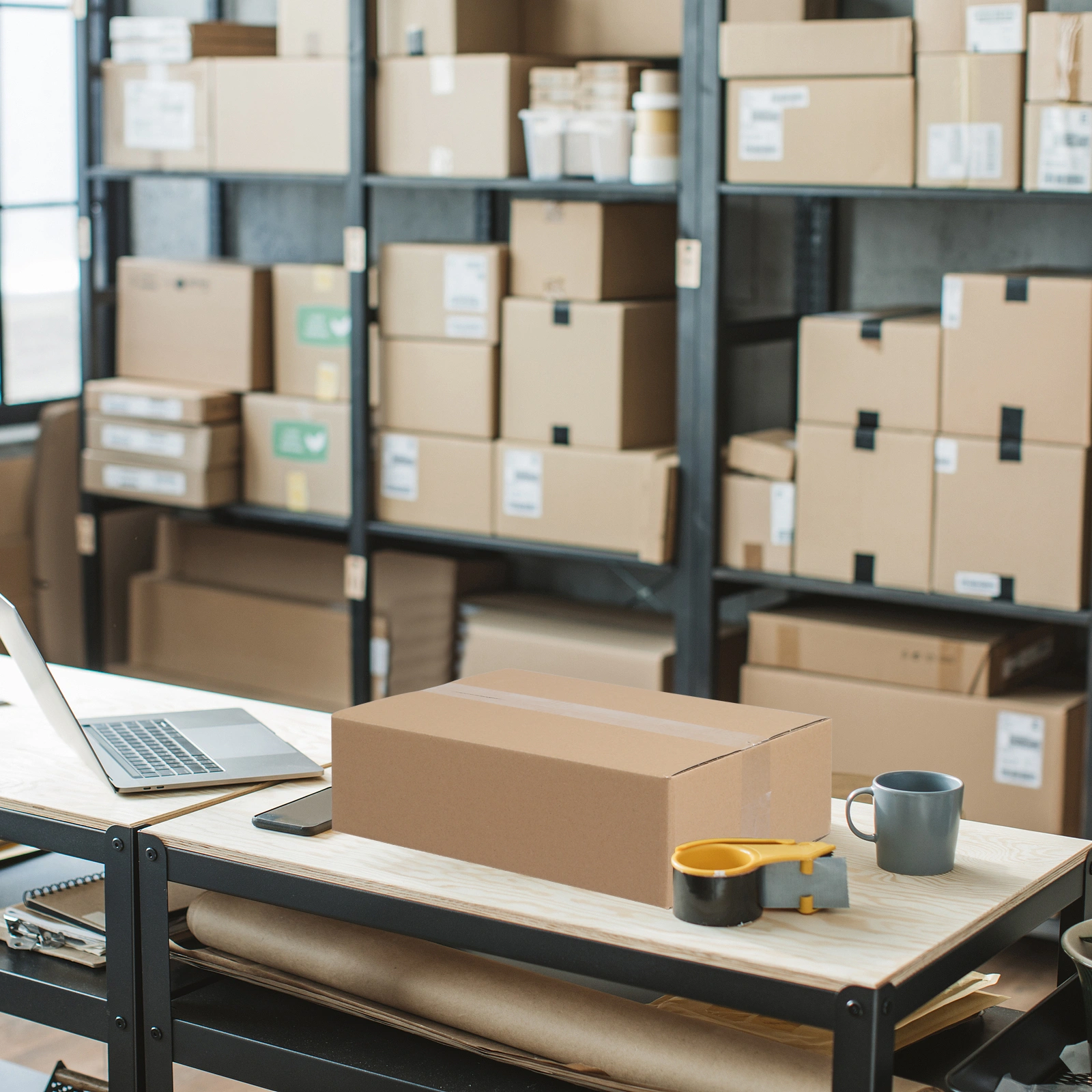 50pcs 14 "x 10" x 4 "(35.6cm x 25.4cm x 10.2cm) thick 3mm corrugated cardboard box in kraft paper color view 9