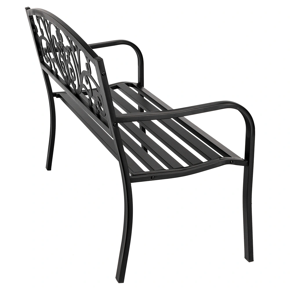 50" Iron Outdoor Courtyard Decoration Park Leisure Bench view 18