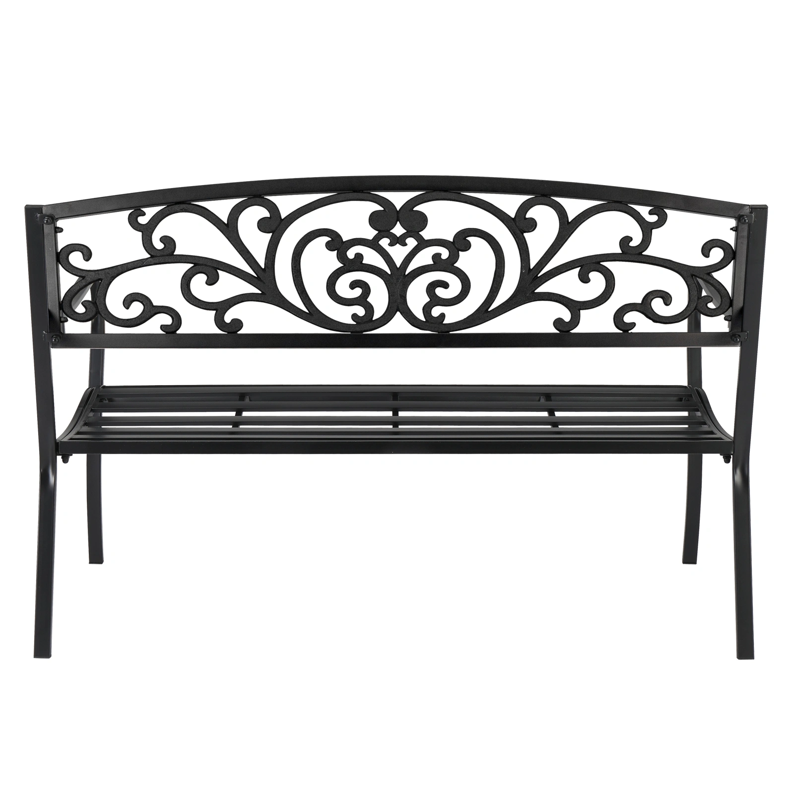 50" Iron Outdoor Courtyard Decoration Park Leisure Bench view 6