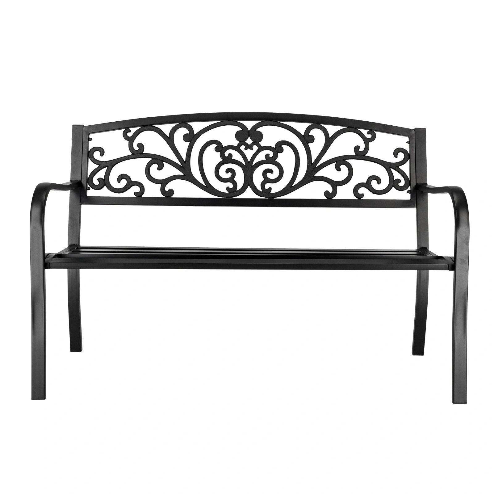50" Iron Outdoor Courtyard Decoration Park Leisure Bench view 7