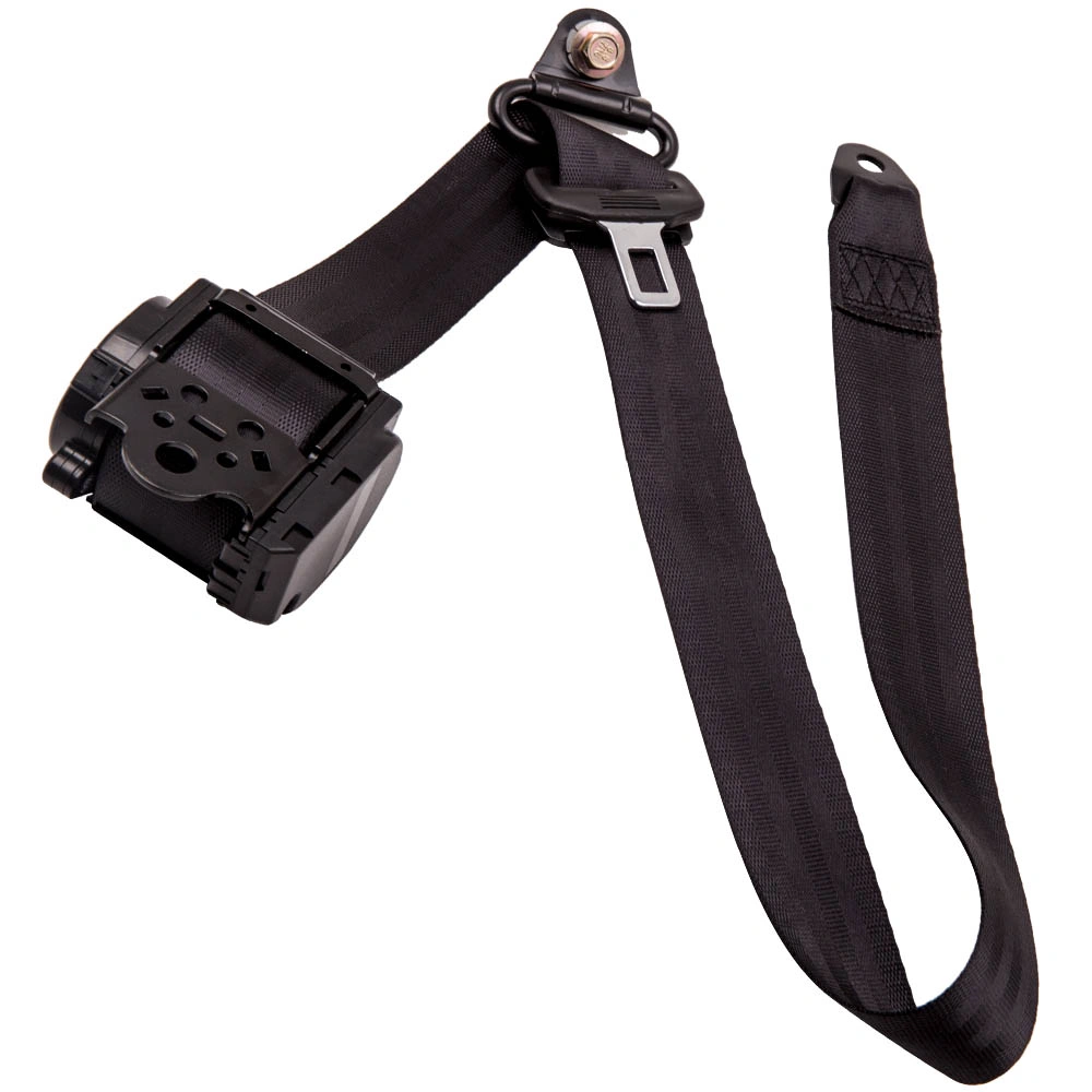 2Pcs 3 Point Retractable Seat Belts fits for Jeep Wrangler CJ YJ 1982-1995 Black view 5
