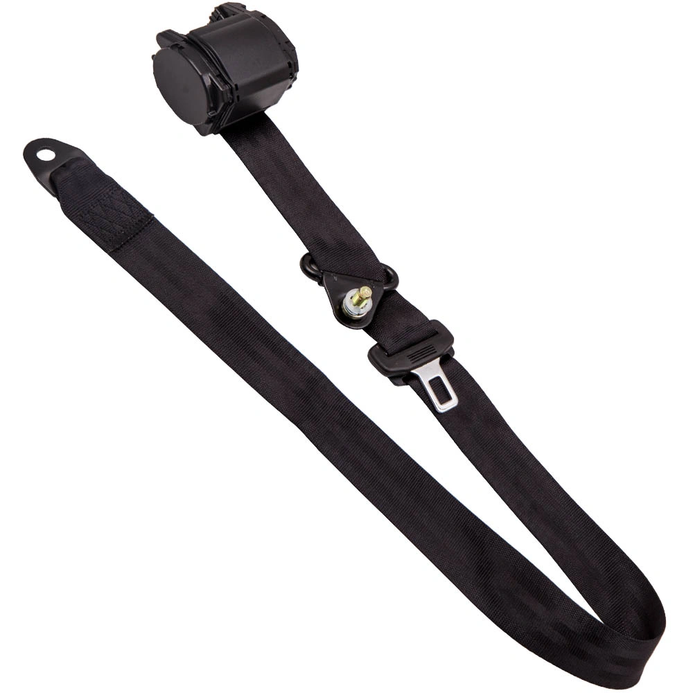 2Pcs 3 Point Retractable Seat Belts fits for Jeep Wrangler CJ YJ 1982-1995 Black view 6