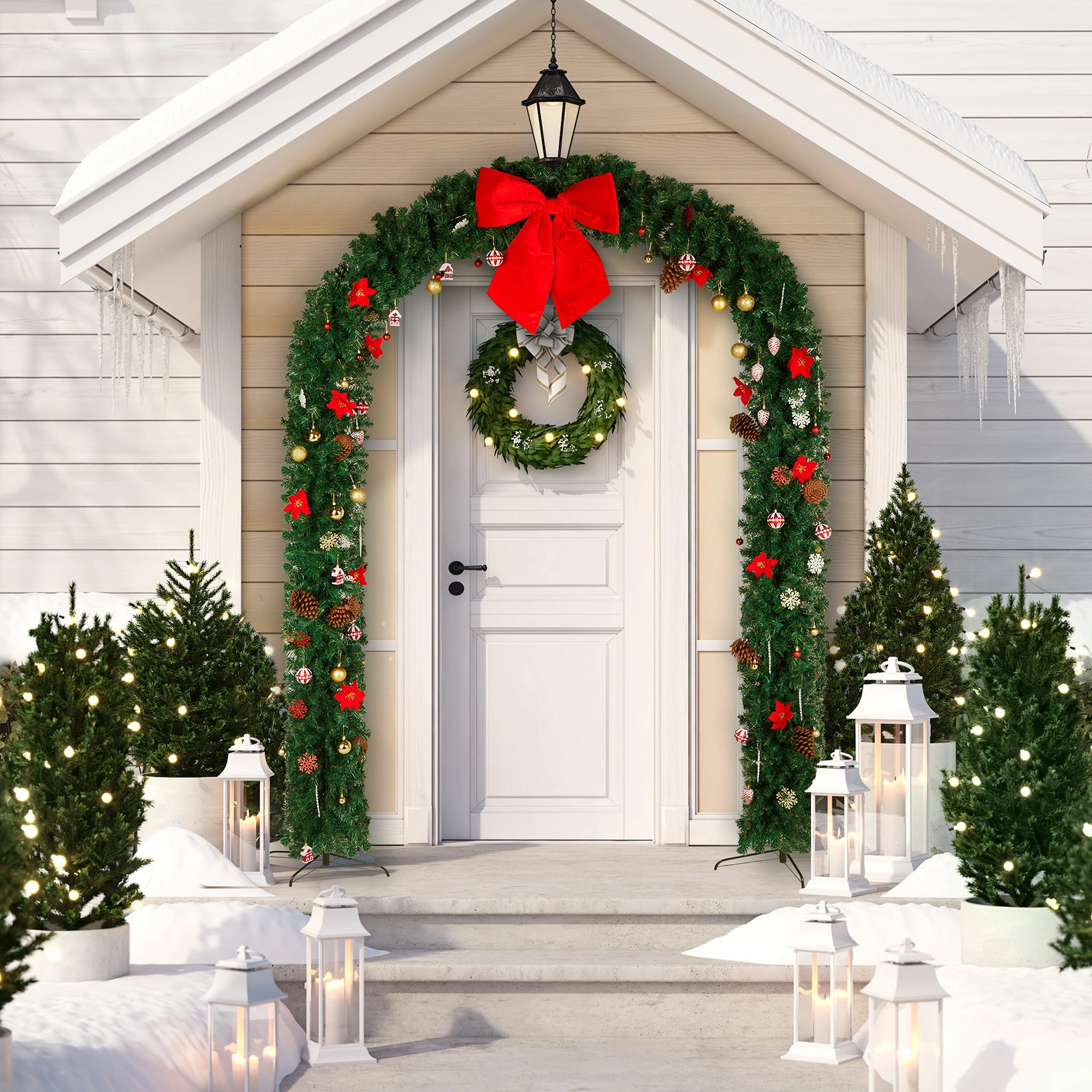 240*40*265cm PVC Christmas Arch view 11