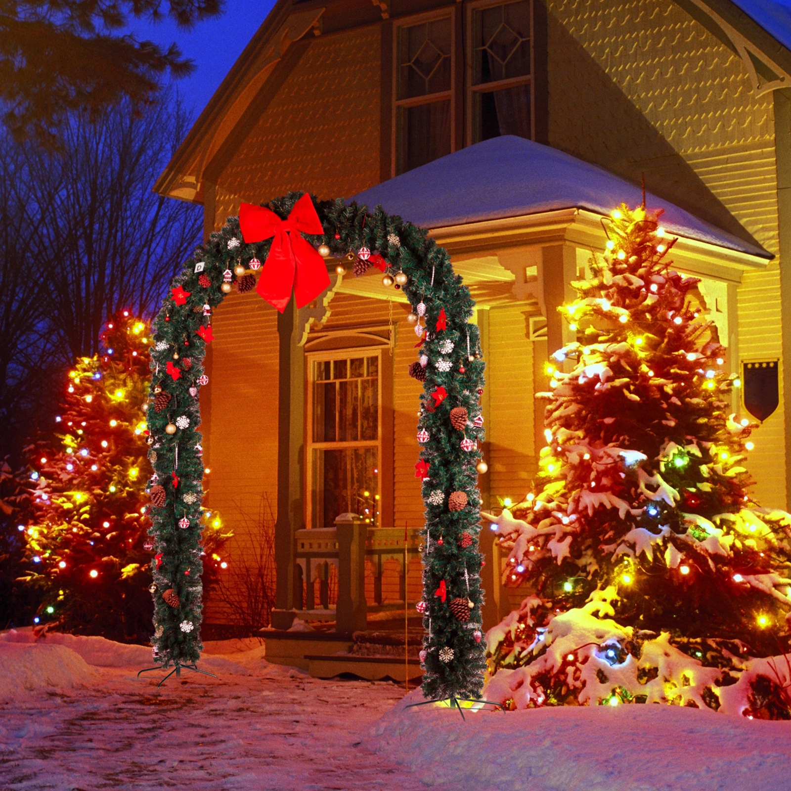240*40*265cm PVC Christmas Arch view 14