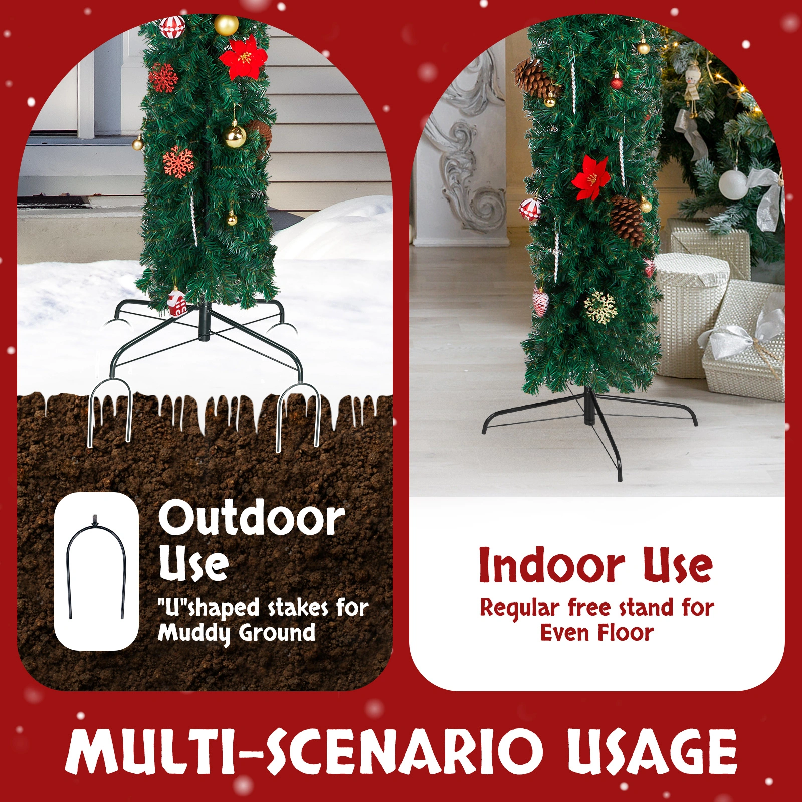 240*40*265cm PVC Christmas Arch view 8