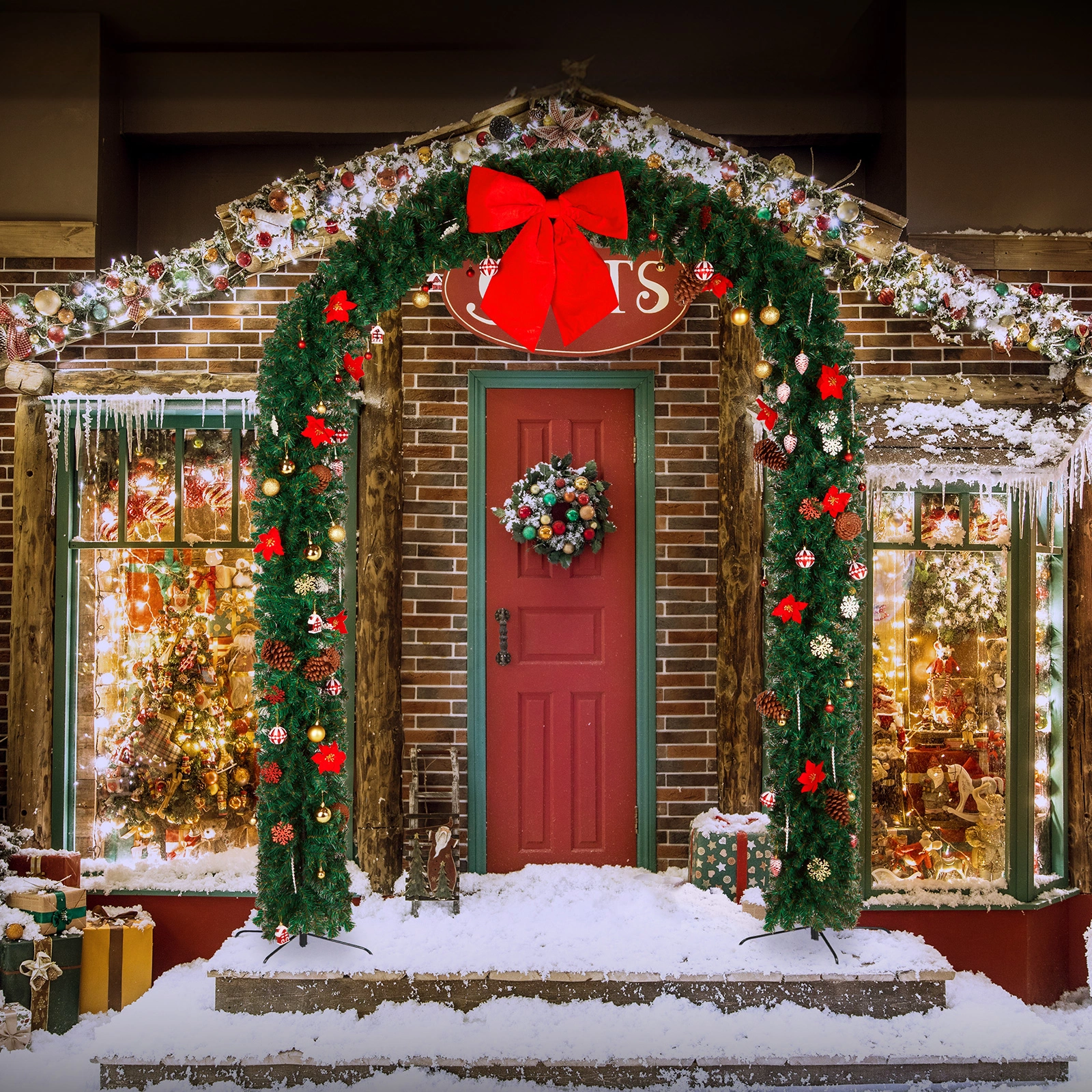 240*40*265cm PVC Christmas Arch view 9