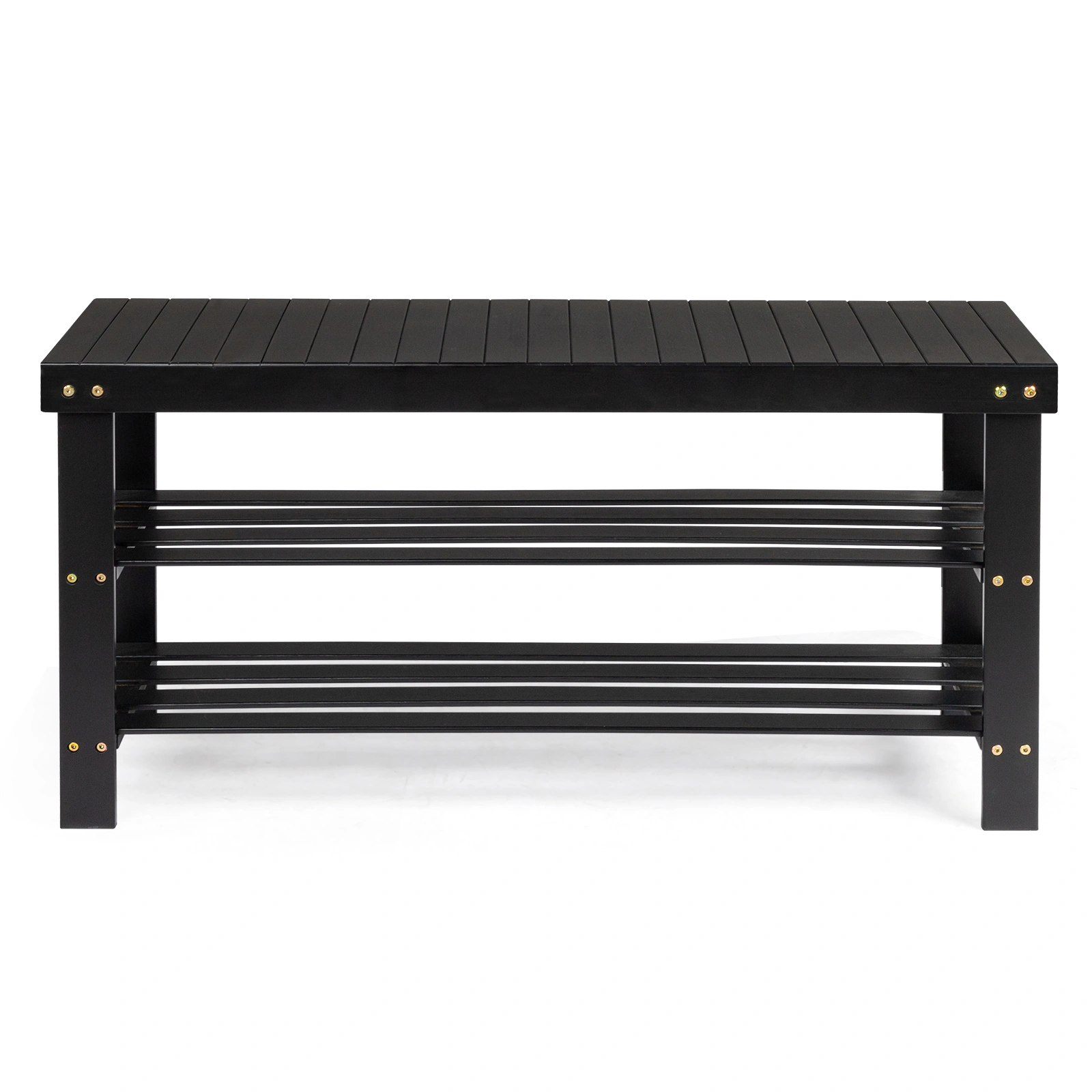 3-Tier Seamless Top Bamboo Shoe Rack view 4