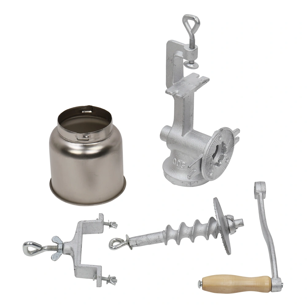 500# Home Use Hand Cranking Operation Grain Grinder Silver view 11