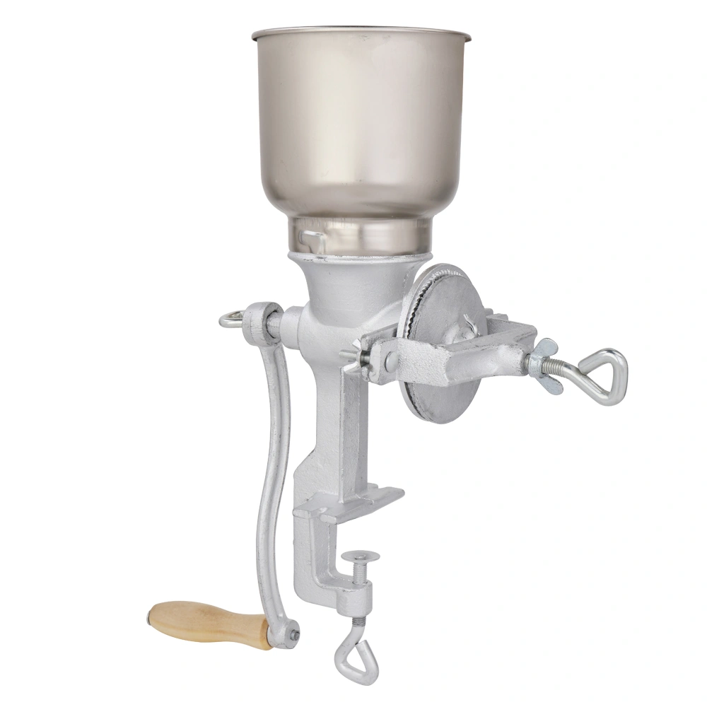500# Home Use Hand Cranking Operation Grain Grinder Silver view 8