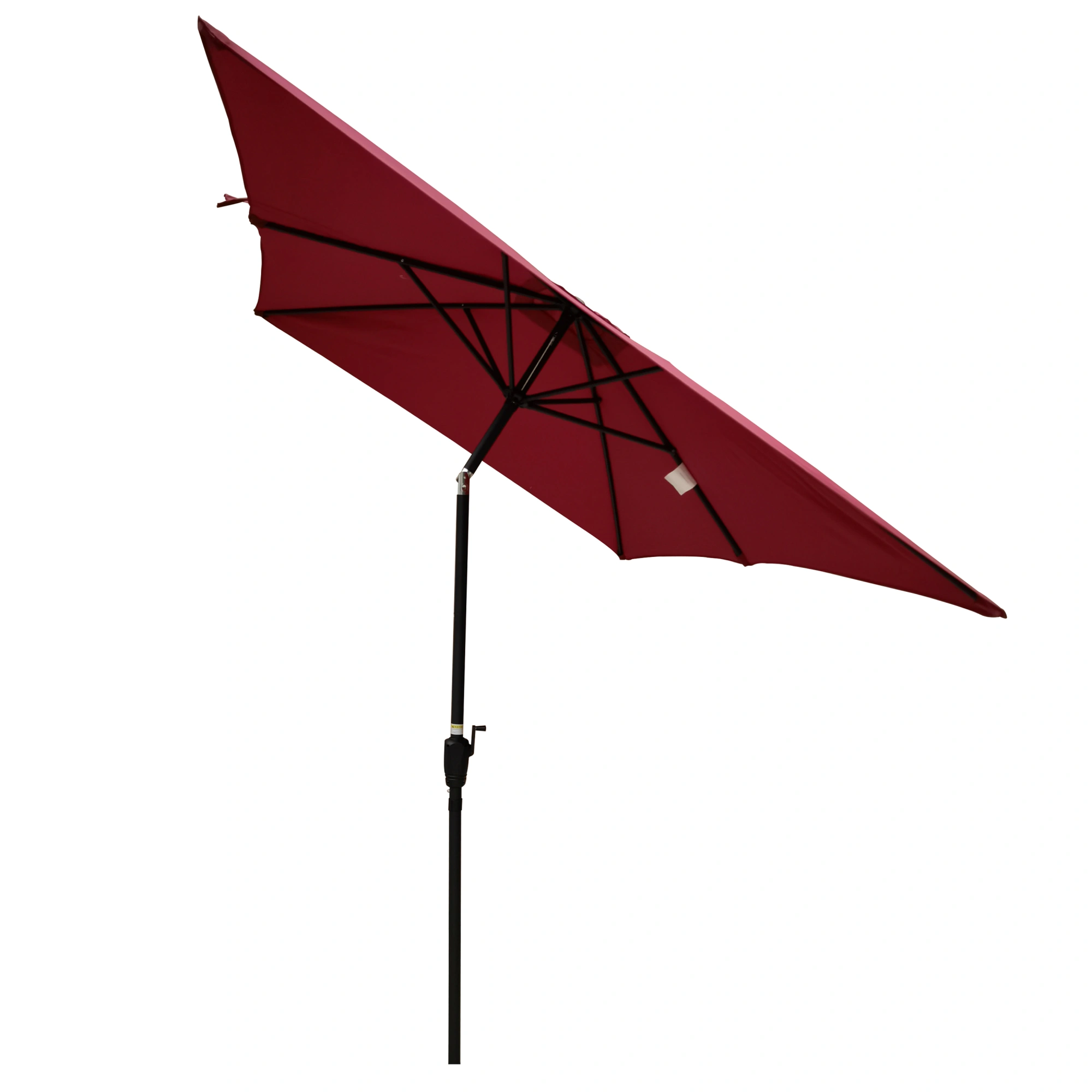 6x9ft Patio Umbrella Outdoor, Rectangular Waterproof Garden Umbrella with Crank & Push Button Tilt, No Sk view 4