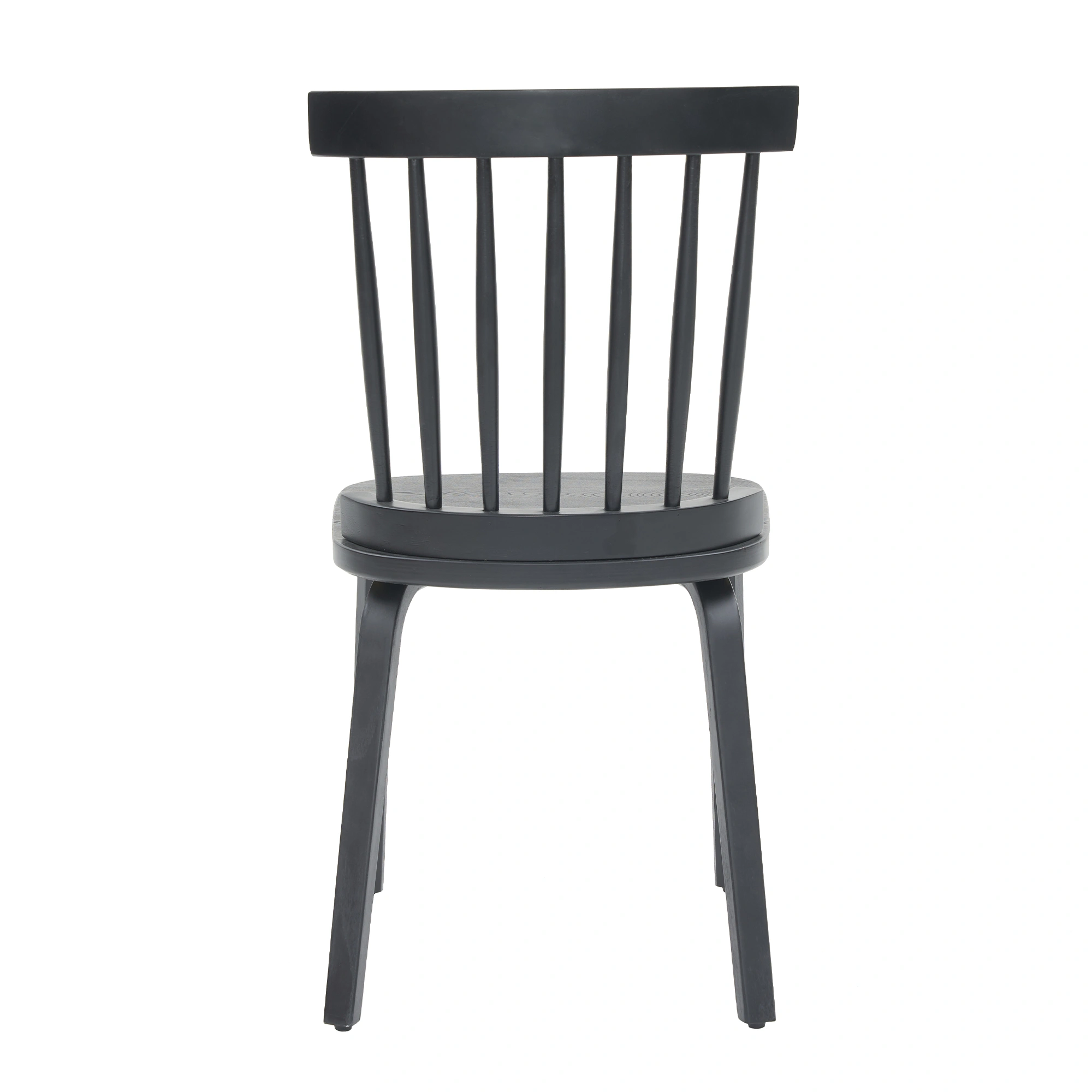Windsor Dining Chairs Set of 2,Wood Farmhouse Spindle Back, Widen Seat, Mid-Century Modern French Country Style, for Living Room Restaurant, Black view 7