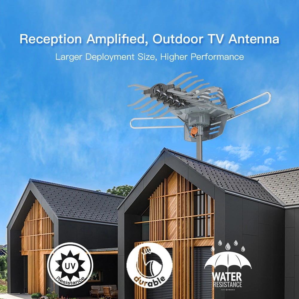 TA-102Y 360-Degree Rotation UV Dual Bands 28-36dB Outdoor Antenna Dovetail Guide without Stand view 19