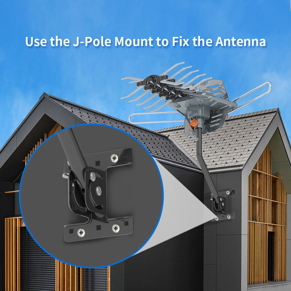 TA-102Y 360-Degree Rotation UV Dual Bands 28-36dB Outdoor Antenna Dovetail Guide without Stand view 21