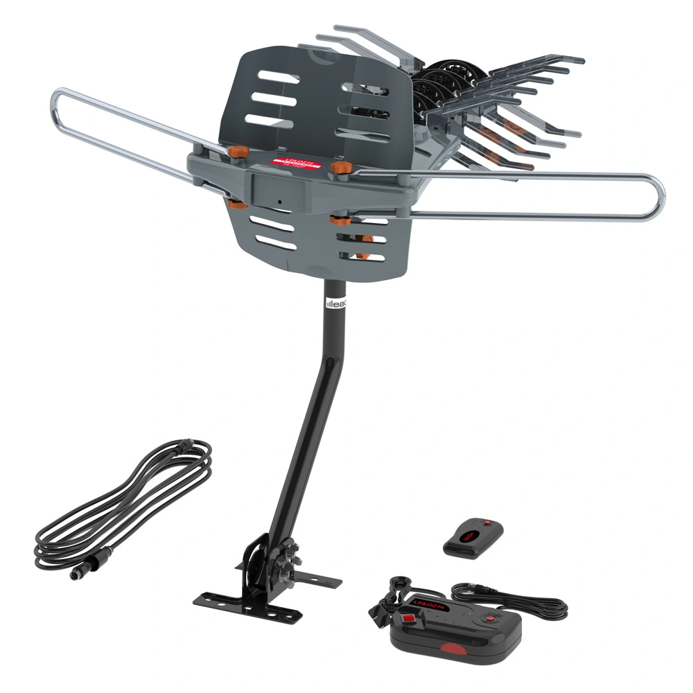 TA-102Y 360-Degree Rotation UV Dual Bands 28-36dB Outdoor Antenna Dovetail Guide without Stand view 24