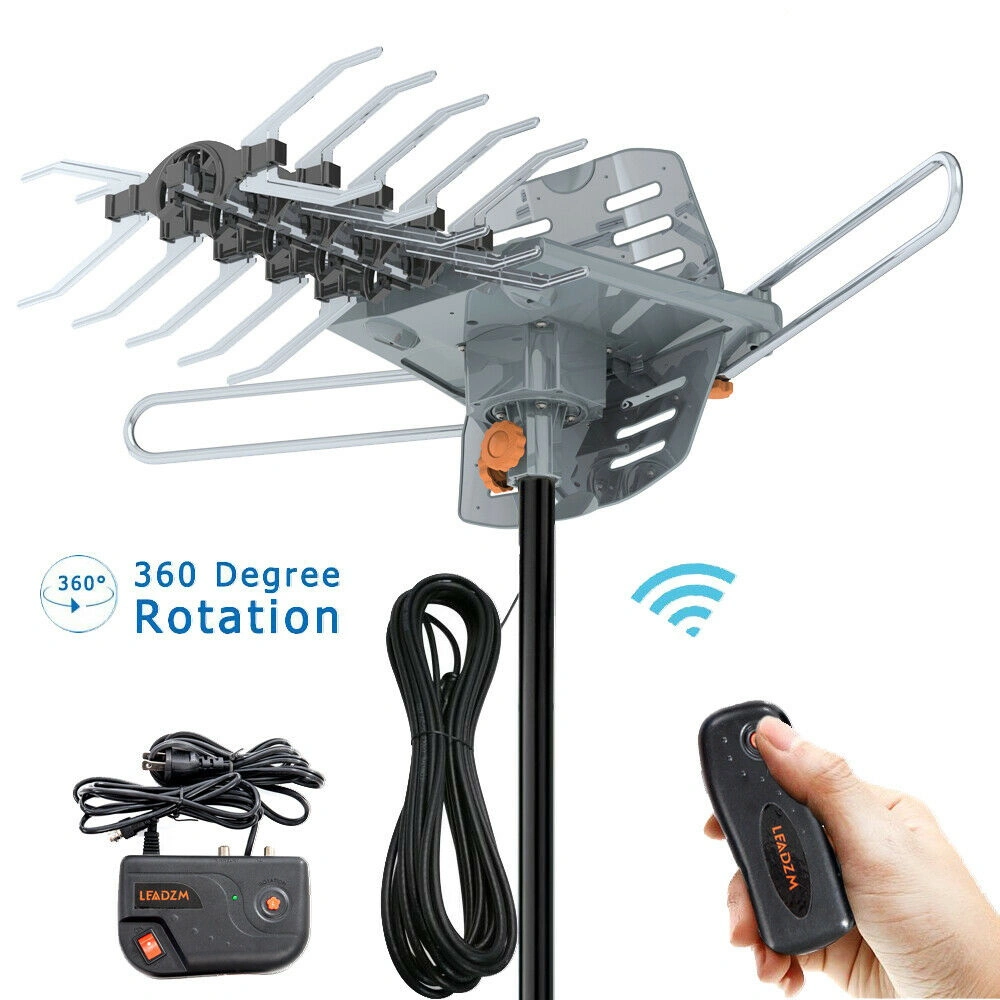 TA-102Y 360-Degree Rotation UV Dual Bands 28-36dB Outdoor Antenna Dovetail Guide without Stand view 8