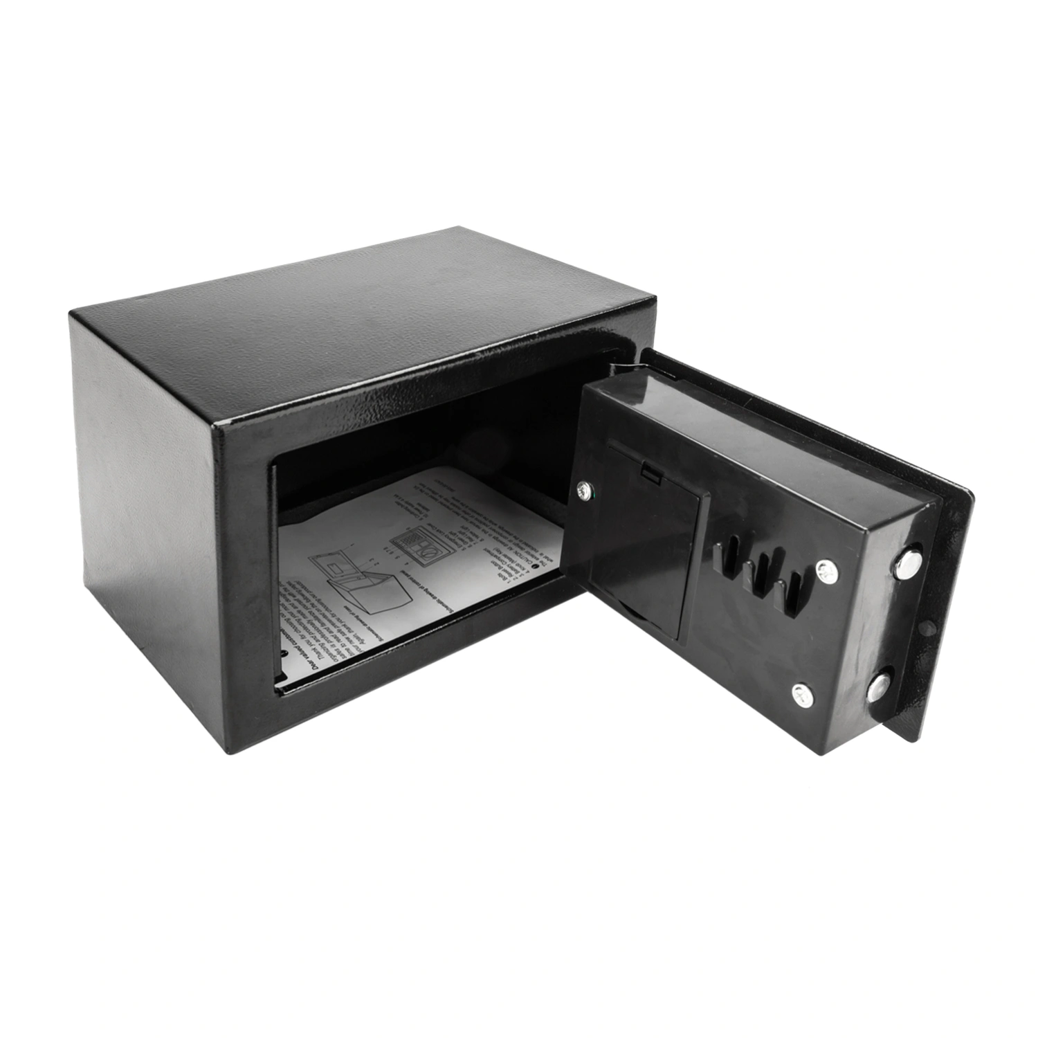 Mini Wall-in Style Electronic Code Metal Steel Box Safe Case 17EF Black view 11