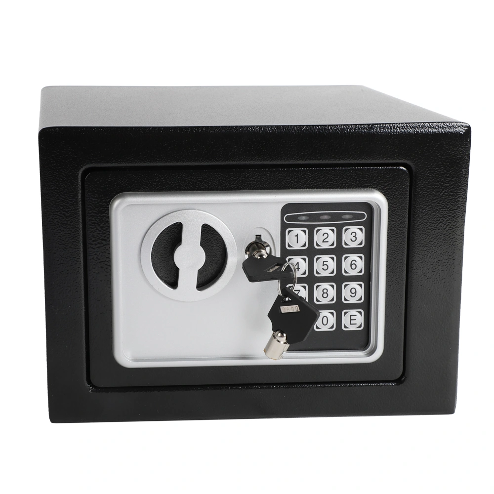 Mini Wall-in Style Electronic Code Metal Steel Box Safe Case 17EF Black view 22