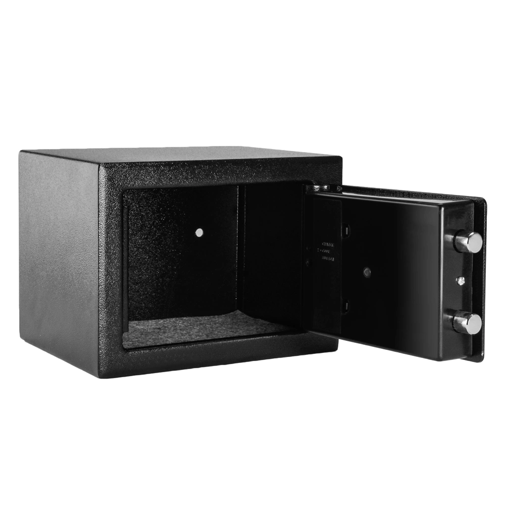 Mini Wall-in Style Electronic Code Metal Steel Box Safe Case 17EF Black view 27