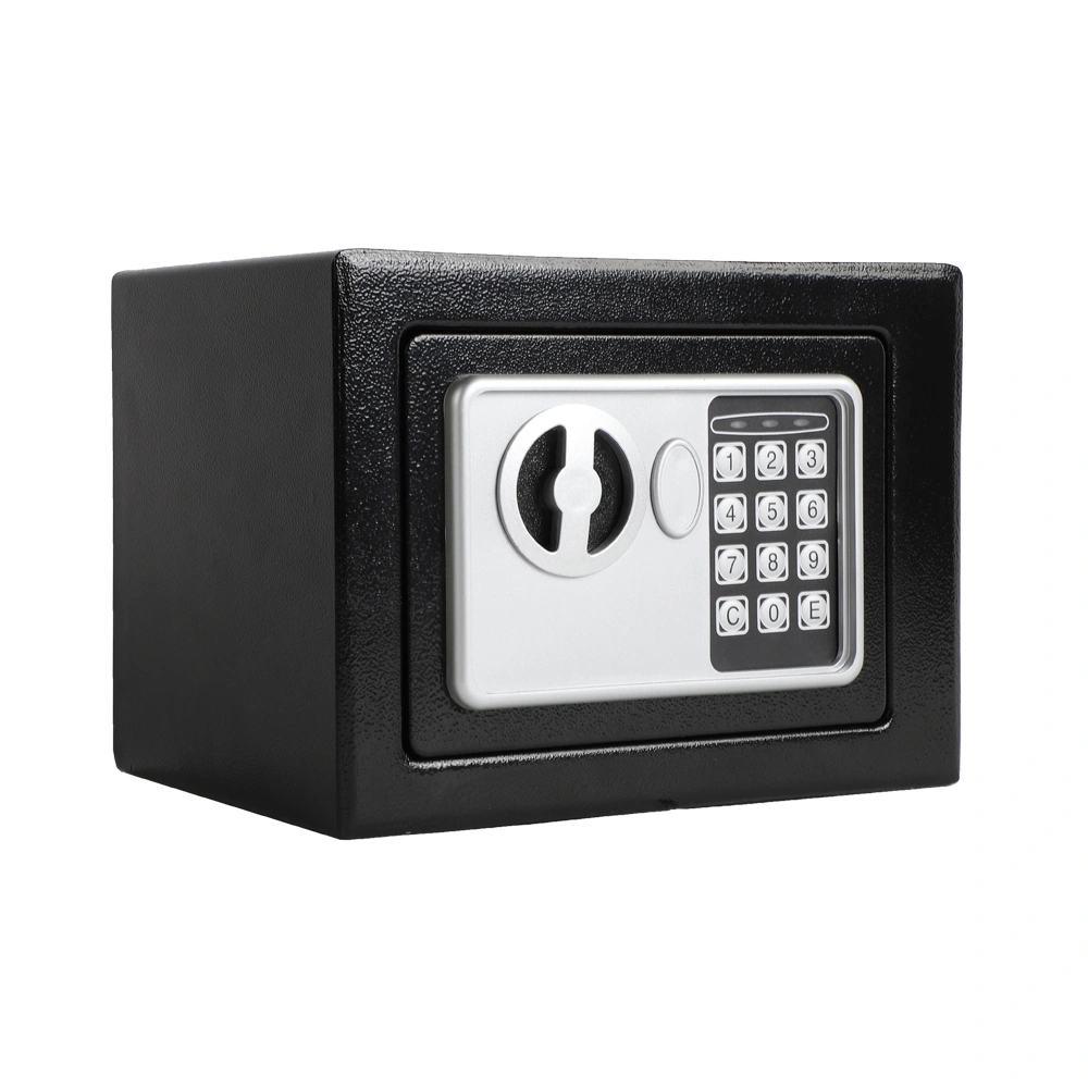 Mini Wall-in Style Electronic Code Metal Steel Box Safe Case 17EF Black view 34