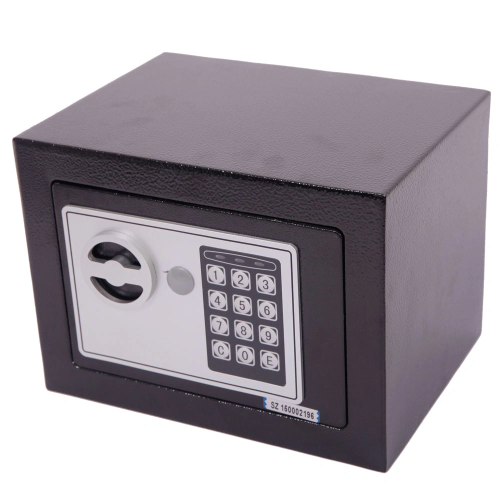 Mini Wall-in Style Electronic Code Metal Steel Box Safe Case 17EF Black view 44