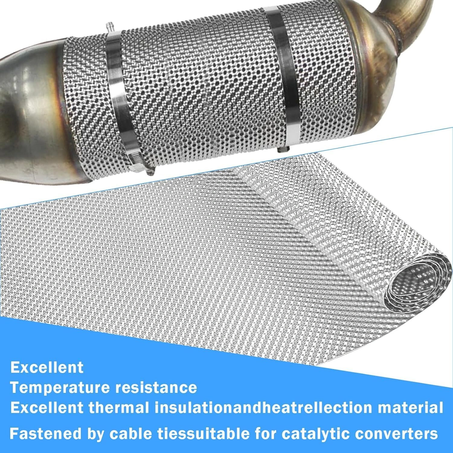 200x40cm Aluminium Heat Shield Motorsport Heat Insulation Plate
