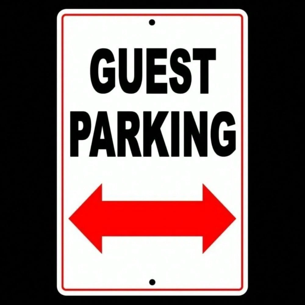 CIFbuy Weatherproof Sign Visitor Club Parking No Parking Allowed Post TikTok, temu pick-up service