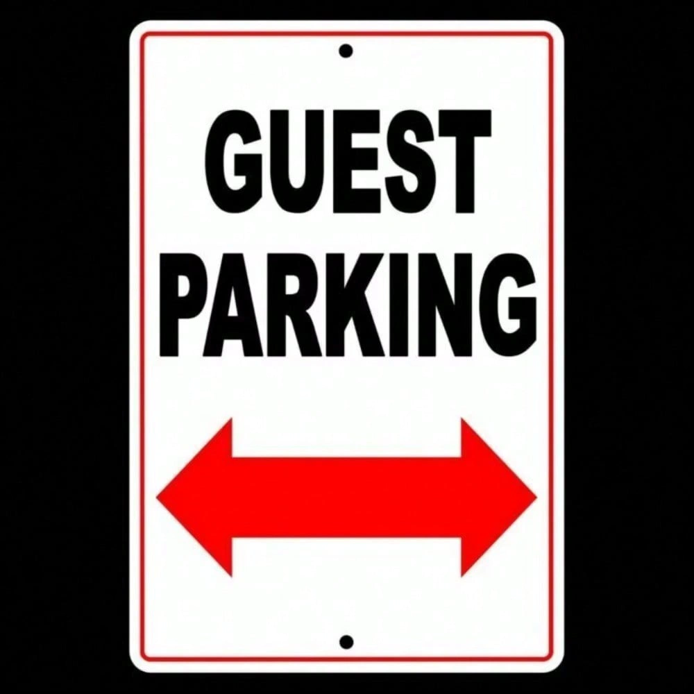 CIFbuy Weatherproof Sign Visitor Club Parking No Parking Allowed Post TikTok, temu pick-up service view 2
