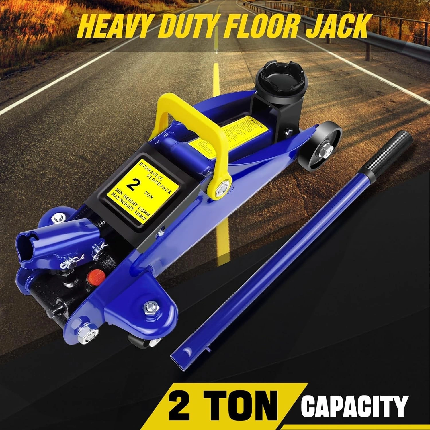 Trolley Jack 2 Ton Tonne Low Profile Hydraulic Floor Lifting Car Van Garage New view 2
