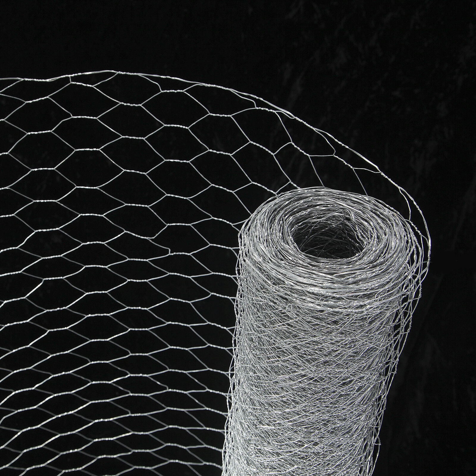 1.2 x 50m Galvanized Chicken Wire Mesh Roll - Silver Woven Wire Rabbit Proof Garden Fence for Poultry Run view 2